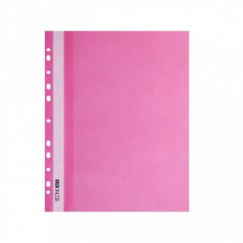 Папка-скоросшиватель Economix, А4, 160 мкм, с перфорацией, ПП, розовая