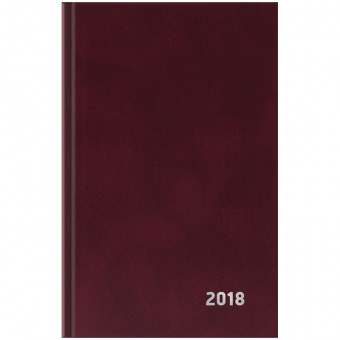 Ежедневник датированный «Winner» на 2018 год, А5, бумвинил, 168 л, бордовый