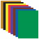Цветная бумага, А4, мелованная (глянцевая), 8 листов 8 цветов, на скобе, ЮНЛАНДИЯ, 200х280 мм, "ЮНЛАНДИК В ПАРКЕ"