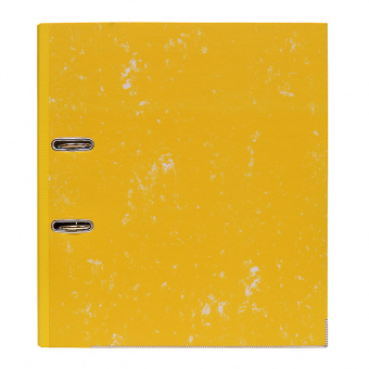 Папка-регистратор «Century» А4 с мраморным покрытием, 50 мм, желтая