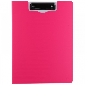 Папка-планшет с зажимом и крышкой Deli А4 полипропилен розовый