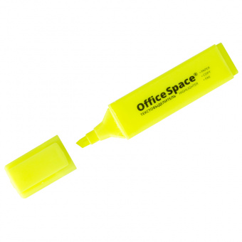 Текстовыделитель OfficeSpace, скошенный наконечник 1-5 мм, желтый