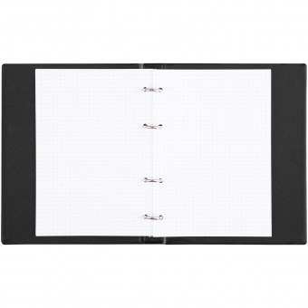 Тетрадь на кольцах А5, 80л., BG, обл. ПВХ, чёрный