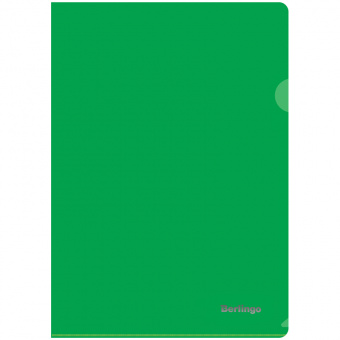 Папка-уголок Berlingo, А4, 180 мкм, зеленая
