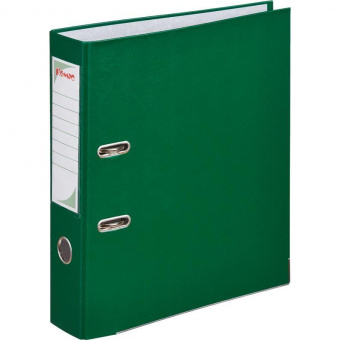 Папка-регистратор Комус, А4, с покрытием из ПВХ/ЭКО, 75 мм, зеленая