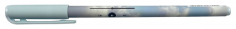 Ручка шариковая на масляной основе LOREX SOUND IN CLOUDS Slim Soft синяя 0,5 мм, ассорти круглый корпус, ultra-soft touch, игольчатый наконе