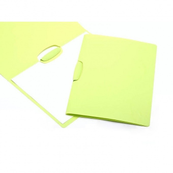 Папка с боковым зажимом «Barocco» А4, 450 мкм, светло-зеленая