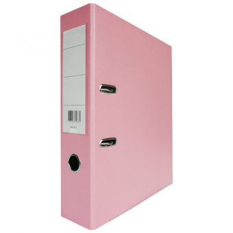 Папка-регистратор А4 ПВХ Эко, 75мм, светло-розовый