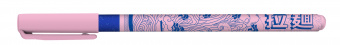 Ручка маслян. LOREX SO RAMENTIC Slim Soft Grip синий 0,5 мм дизайн круглый корпус ultra-soft touch грип игольчатый наконечник
