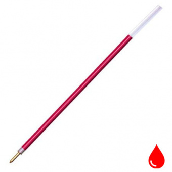 Стержень для шариковых ручек СТАММ, 135 мм, 1мм, красный