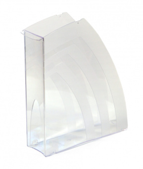 Лоток вертикальный для бумаг Юниопт «Премиум», ширина 70 мм, прозрачный