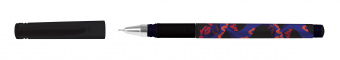 Ручка маслян. LOREX BLESSED Double Soft синий 0,7 мм дизайн круглый корпус ultra-soft touch грип иго