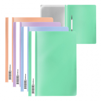 Папка-скоросшиватель пластиковая ErichKrause Matt Pastel Bloom, A4,  цвет ассорти