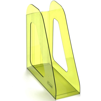 Лоток вертикальный для бумаг СТАММ «Фаворит», ширина 90 мм, салатовый