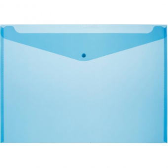 Папка-конверт на кнопке Attache А3, полупрозр.180мкм синий
