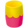 Подставка-органайзер (стакан для ручек) СТАММ, двуцветный, розово-желтый