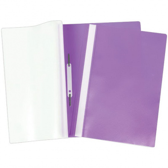 Папка с пластиковым скоросшивателем OfficeSpace, А4, 160 мкм, фиолетовая