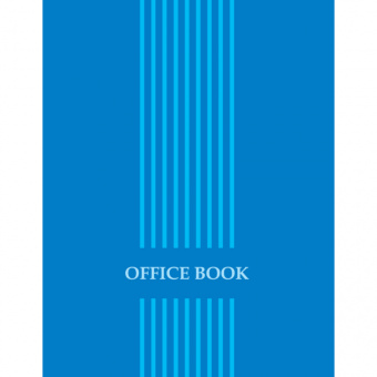 Блокнот "Office book", А4, 80 листов, клетка,на спирали, обложка ВД-лак, ассорти