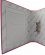 Папка-регистратор А4 50мм розовая COLORBOX с металлической окантовкой, ПВХ, ЭКО