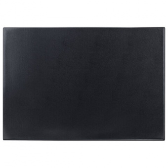 Коврик-подкладка настольный для письма (650х450мм), с прозрачным карманом, черный, BRAUBERG,
