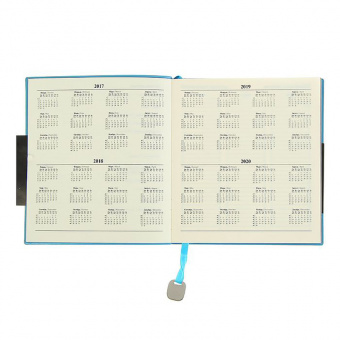 Ежедневник недатированный «In Colour», 147 х 162, искусственная кожа, 136 л, голубой