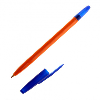 Ручка шариковая масляная СТАММ «Оптима», 1 мм, стержень синий