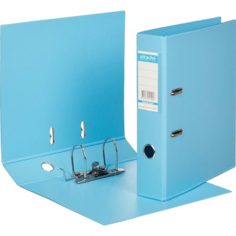 Папка-регистратор Strong Line 70мм, небесно-голубой, двухсторонняя обтяжка ПП