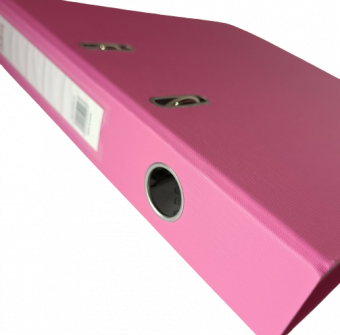 Папка-регистратор А4 75мм розовая COLORBOX с металлической окантовкой, ПВХ, ЭКО