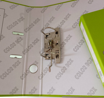 Папка-регистратор А4 50мм салотвая COLORBOX с металлической окантовкой, ПВХ, ЭКО