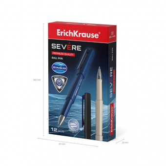 Ручка шариковая ErichKrause Severe Stick Classic 0.7, Super Glide Technology, цвет чернил синий 