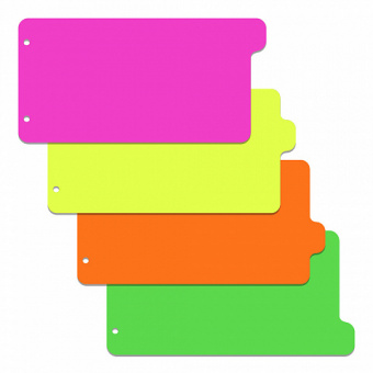 Набор из 4-х разделителей пластиковых ErichKrause Matt Neon, ассорти