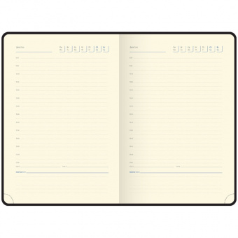 Ежедневник недатированный Berlingo «Silver Pristine», А5, 143 × 210 мм, кожзам, 160 л., черный