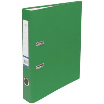 Папка-регистратор OfficeSpace, с покрытием из ПВХ, 50 мм, зеленая