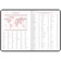 Ежедневник датированный OfficeSpace «Reptile» на 2019 г., А6, кожзам, 176 л., бордовый