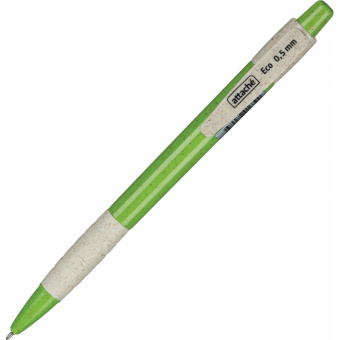 Ручка шариковая автоматическая Attache Eco, корп ассорт, цвет чернил-син