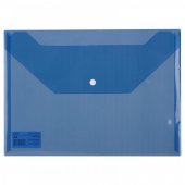 Папка-конверт DELI 120мкм А4 прозрачная синий