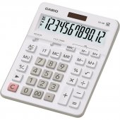 Калькулятор настольный Casio GX-12B-WE, 12 разрядов, двойное питание, белый
