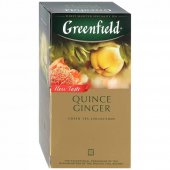 Чай зеленый Greenfield "Quince Ginger", 25 пакетиков