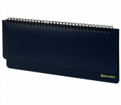 Планинг настольный недатированный (305х140 мм) BRAUBERG "Select", балакрон, 60 л., темно-синий
