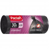 Мешки для мусора Paclan «Standart», 30 л, рулон, 20 шт., черные