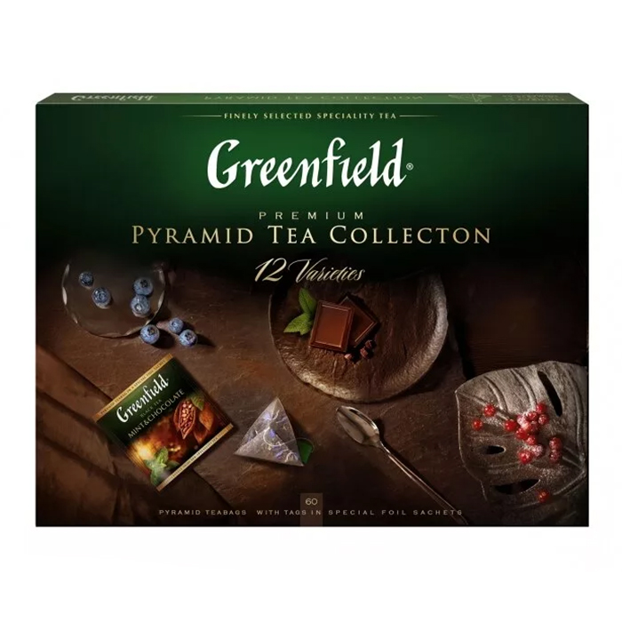 Чай GREENFIELD «Коллекция листового чая и чайных напитков», 60 пирамидок