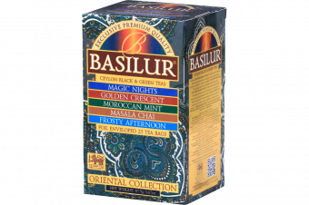 Чай "Basilur" "ORIENTAL" "Ассорти" (1.5г.*5пак.)/(2г.*20пак.)*12 Assorti (Ассорти черн/зел чаев)