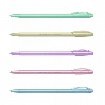 Ручка шариковая ErichKrause Neo Pastel pearl синий 0,7 мм круглый корпус игольчатый наконечник