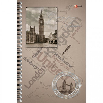 Тетрадь Канц-Эксмо «Городской стиль. Лондон», А5, 80 листов, клетка