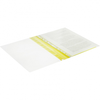 Папка-скоросшиватель пластик. А4, 150/180мкм, желт