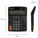 Калькулятор 16р BRAUBERG EXTRA-16-BK черный 206x155мм, двойное питание, настольный