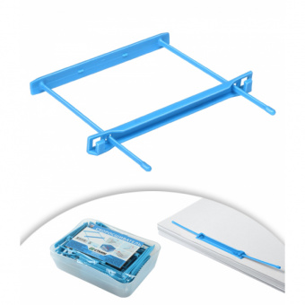 Механизм для скоросшивателя, 80 × 100 мм, синий, 25 шт., пластик