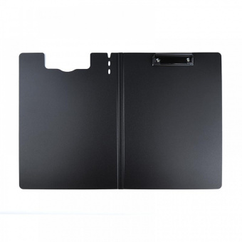 Папка-планшет с зажимом и крышкой Deli А4 полипропилен графит